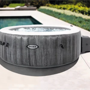 Intex PureSpa Deluxe Madera Gris 85″ x 25″